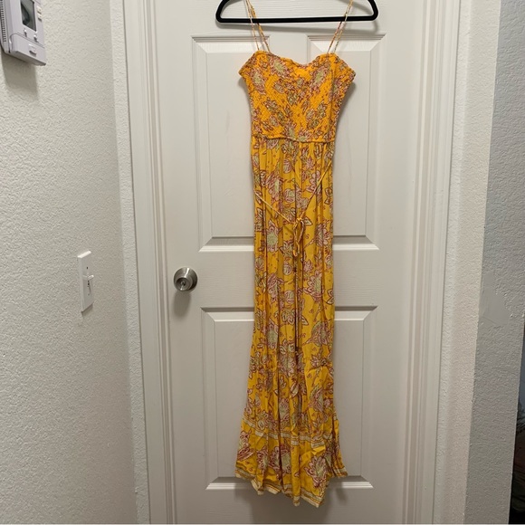 NWT Free People Little Of Your Love Jumpsuit in Marigold Combo - Picture 11 of 16